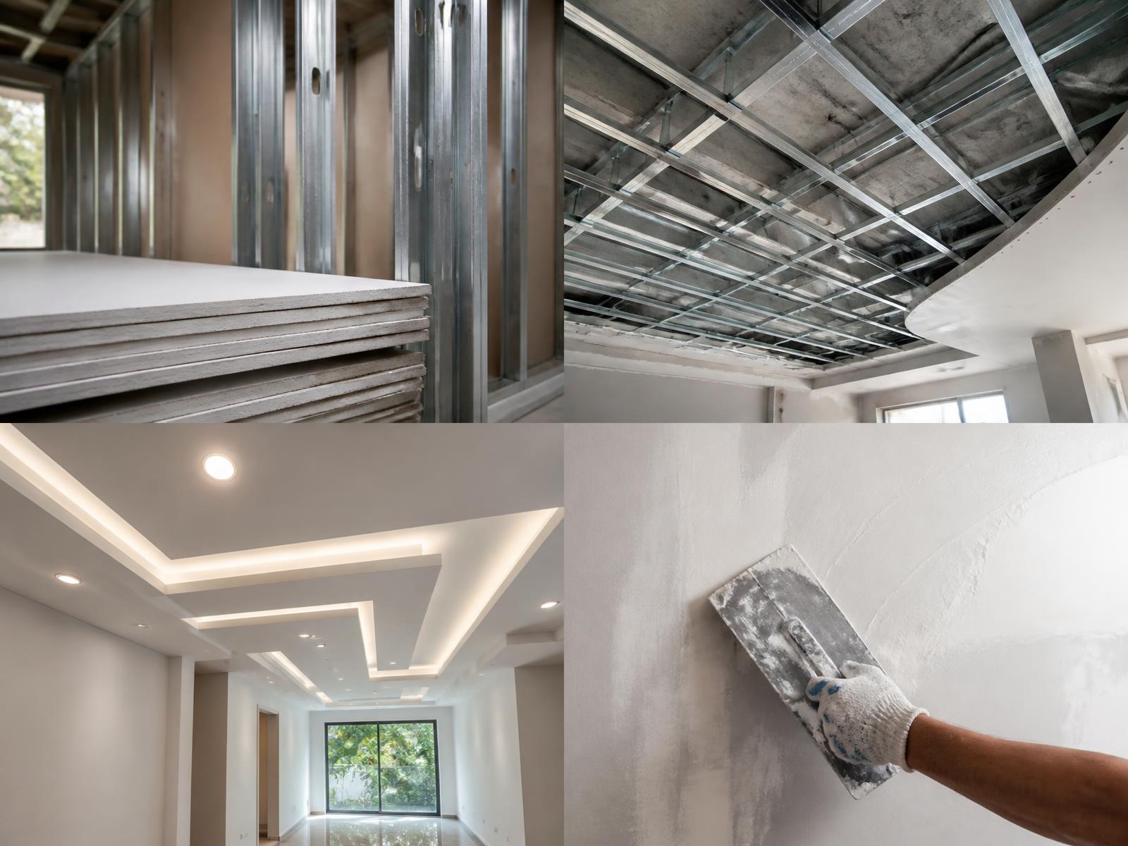 Estructura metálica para pared de gypsum